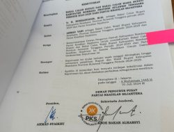 PKS Keluarkan SK untuk Burhanuddin dan Ahmad Yani di Pilkada Bombana