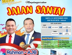Paslon Rahman-AJB Gelar Jalan Santai Keluarga Berhadiah Utama Motor
