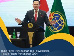 Menko Infra Buka Rakor Pencegahan dan Penyelesaian Tindak Pidana Pertanahan 2024