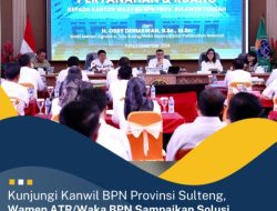 Kunjungi Kanwil BPN Provinsi Sulteng, Wamen ATR/Waka BPN Sampaikan Solusi Percepatan Layanan Pertanahan
