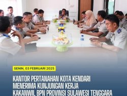Kakanwil ATR/BPN Sultra Kunker ke Kantor Pertanahan Kota Kendari