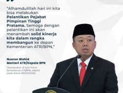 Menteri Nusron Melantik Tiga Pejabat Pimpinan Tinggi Pratama lingkup Kementerian ATR/BPN RI