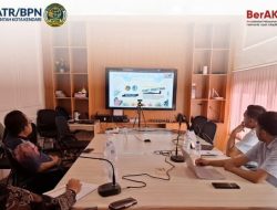 Audit Hasil Kinerja PTSL, Kantah Kota Kendari ikuti Rapat Ekspose Kementrian ATR/BPN RI melalui Daring Teleconfrence