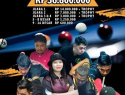 1 – 6 Juli 2025, BBC Turnamen Nine Ball dihelat Pemula Vs Master, Berikut Aturan Mainnya