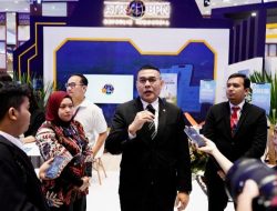 ICI 2025, Wamen Ossy Tinjau Booth Kementerian ATR/BPN Perkenalkan Peran Strategis dalam Infrastruktur