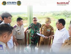 Kantor Pertanahan turut Mendampingi Gubernur Sultra dalam Peninjauan Lapangan di Baruga Kendari