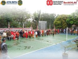 Kantah Kota Kendari turut Hadir di Upacara HUT RI ke-80 Kanwil BPN Sultra