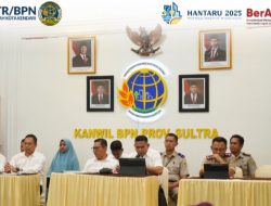 Kantah Kota Kendari ikuti Rapat Evaluasi Kinerja di Kanwil BPN Sultra