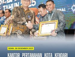 Kantah Kota Kendari terima Penganugerahan WBK di Rakernas Kementerian ATR/BPN