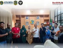 Perkuat Kolaborasi Kantah Kabupaten Kolaka Timur Studi Tiru di Kantor Pertanahan Kota Kendari