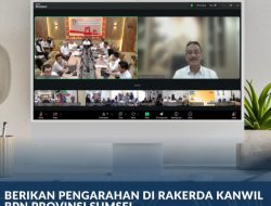 Rakerda Kanwil BPN Provinsi Sumsel ini Arahan Sekjen ATR/BPN: Kemampuan Kelola Tiga Instrumen jadi Kunci Sukses Pemimpin