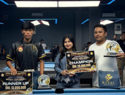 Atlit Biliar Adu Skill Rebutkan Trophy Juara Turnamen Royal Cup Seri – I di Kendari