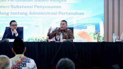 FGD Bersama Komisi II DPR RI, Wamen Ossy: RUU Administrasi Pertanahan untuk Wujudkan Sistem Pertanahan yang Lebih Baik