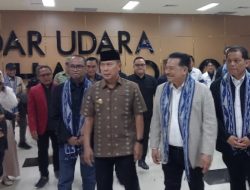 Gubernur Sultra sambut Kedatangan Ketum DPN PERADI di Bandara Haluoleo Kendari