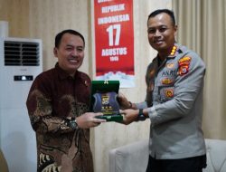 Perkuat Sinergitas, Kapolres Kendari Kunjungan Silaturahmi ke Kantor Pertanahan Kota Kendari